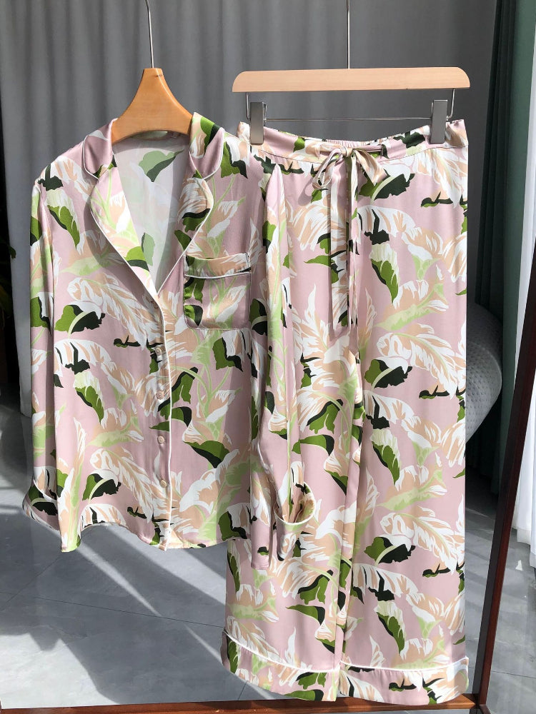 Zweiteiler Naomi Satin Pyjama Set – Angeleyes & Beauty